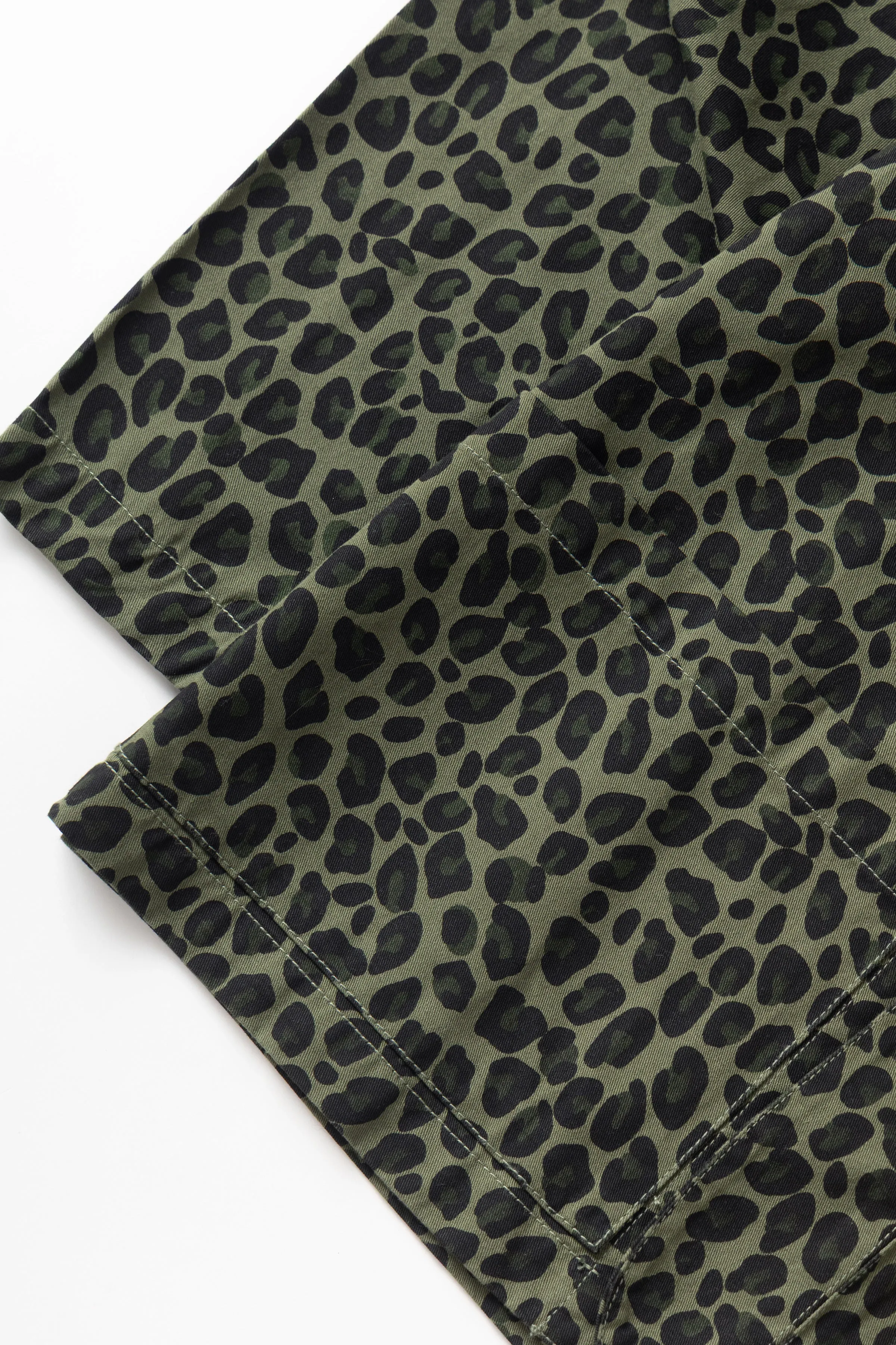 Patterned Easy Chef Shirt - Green Leopard sold by Service Works product image thumbnail 5