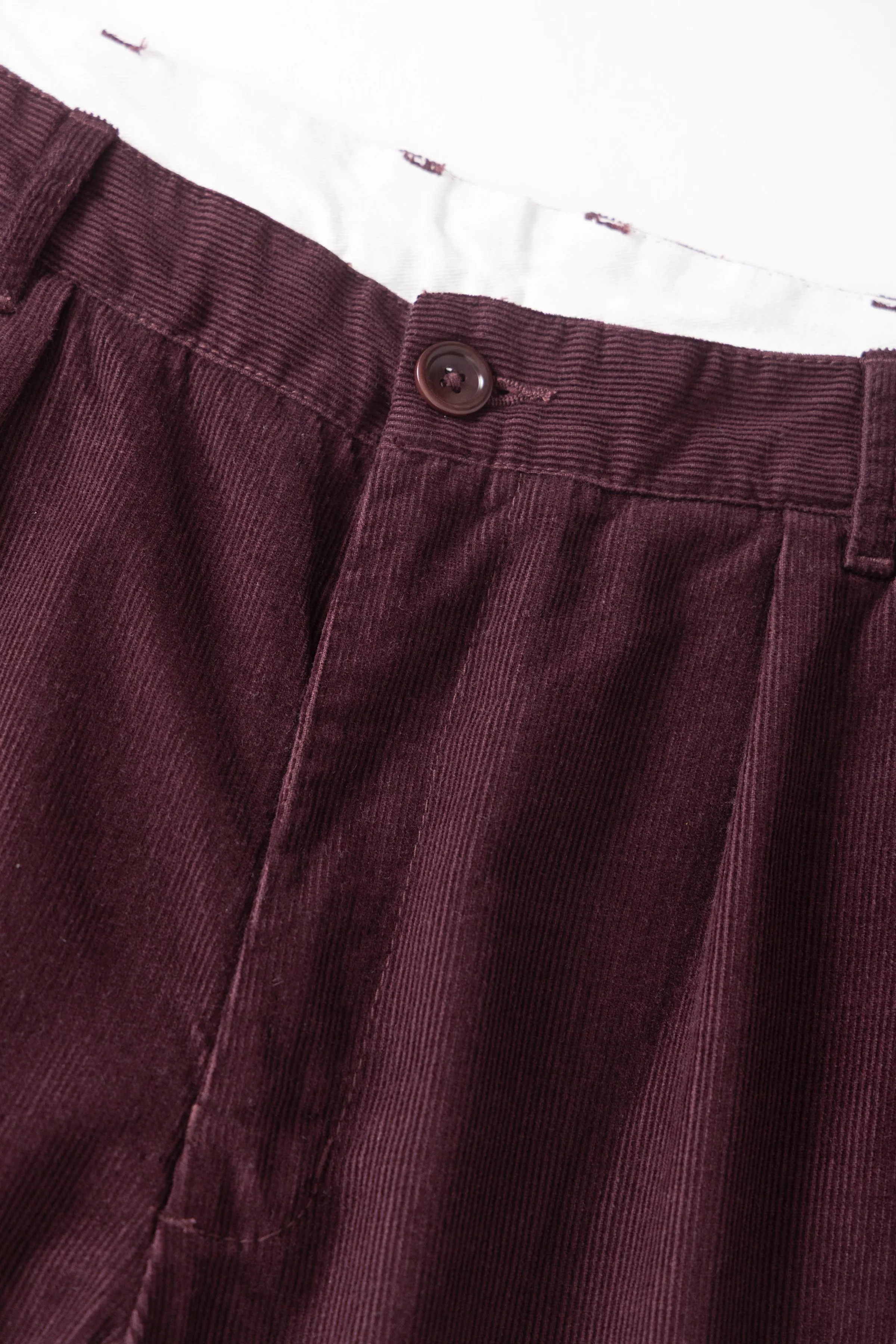 Fine Cord Part Timer Pant - Burgundy sold by Service Works product image thumbnail 4