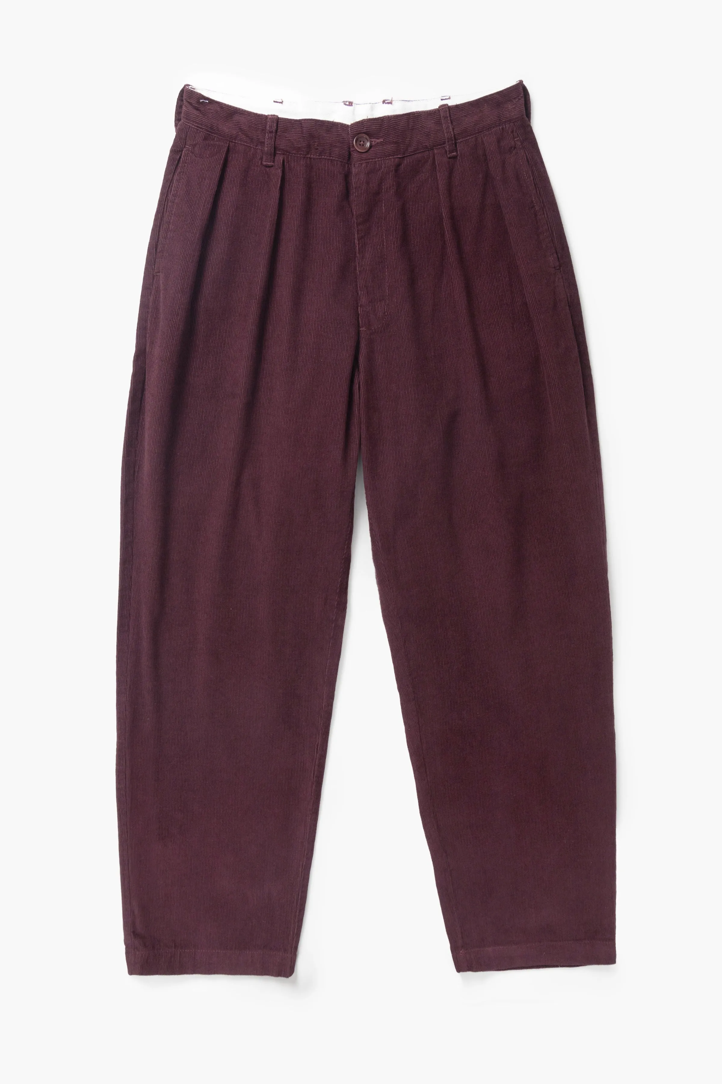 Fine Cord Part Timer Pant - Burgundy sold by Service Works