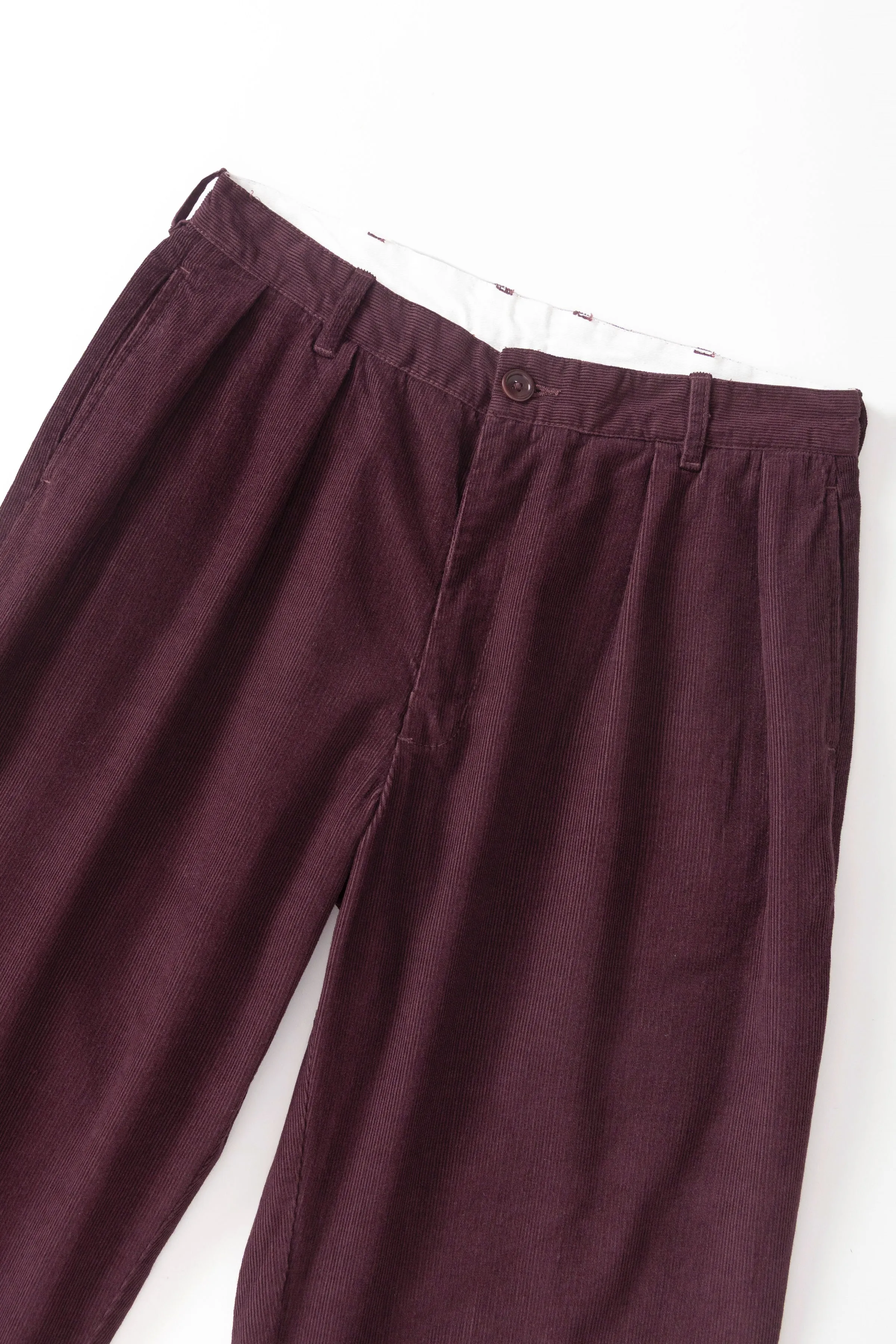 Fine Cord Part Timer Pant - Burgundy sold by Service Works product image thumbnail 2