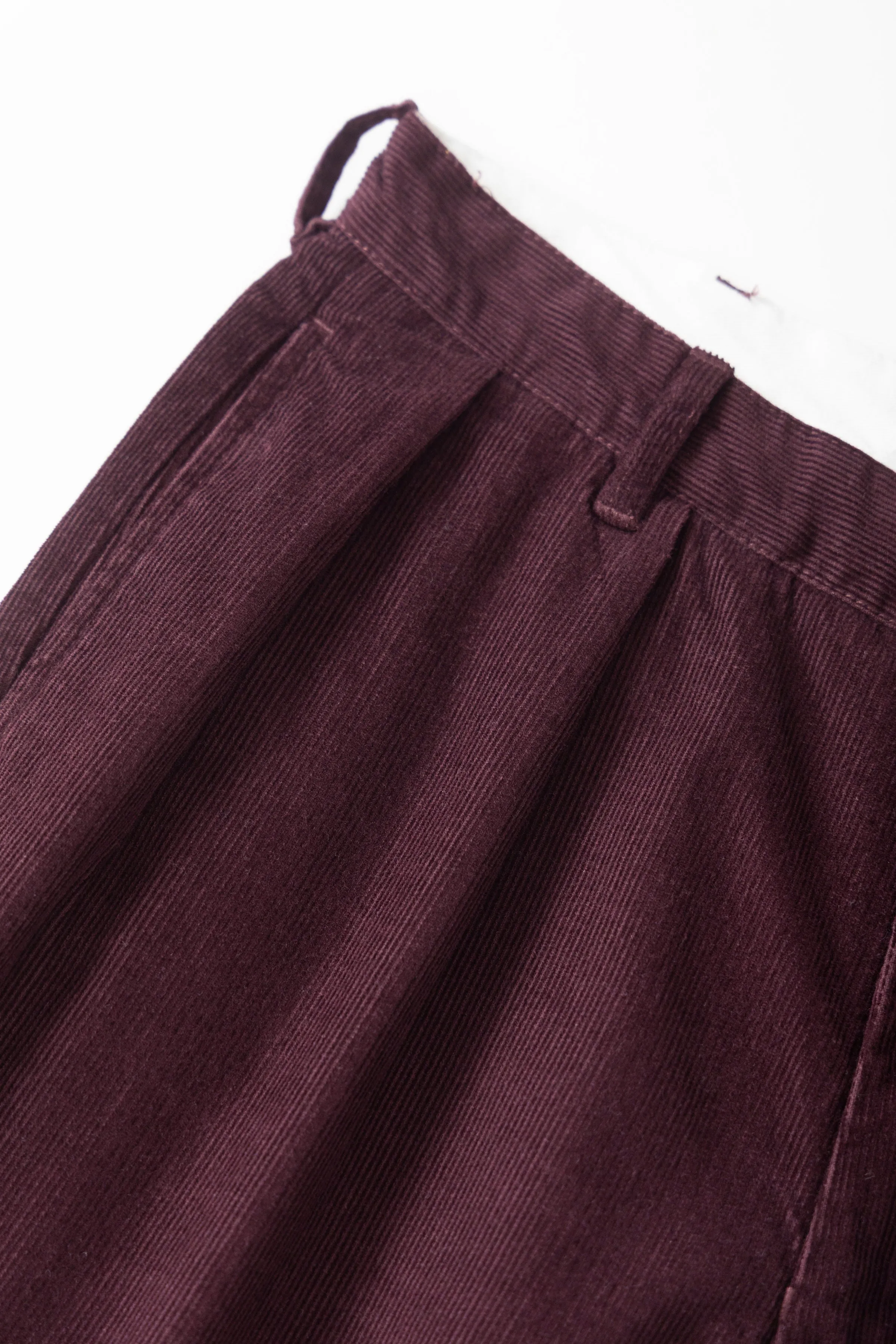 Fine Cord Part Timer Pant - Burgundy sold by Service Works product image thumbnail 3