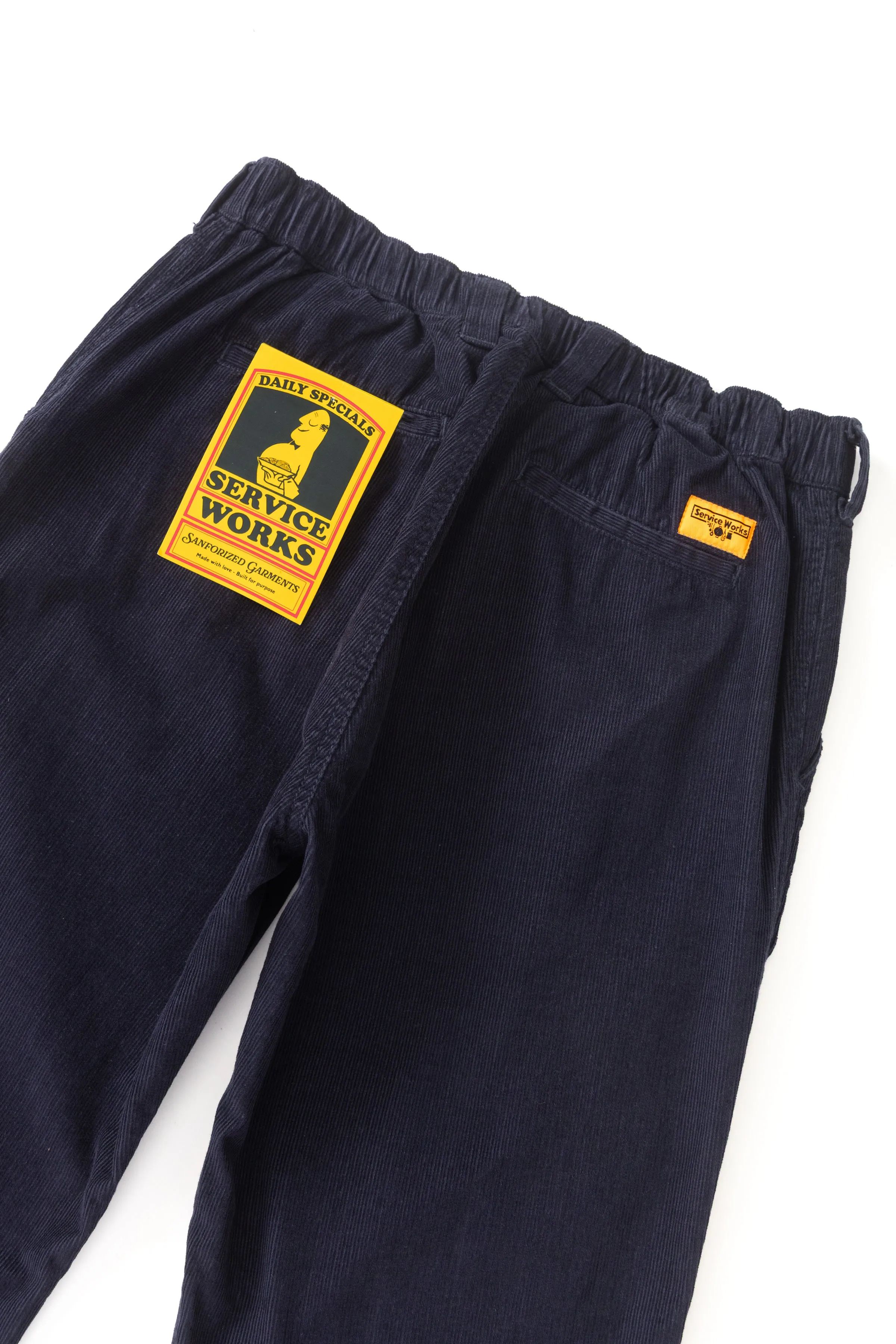 Fine Cord Waiter Pants - Dark Navy sold by Service Works product image thumbnail 5