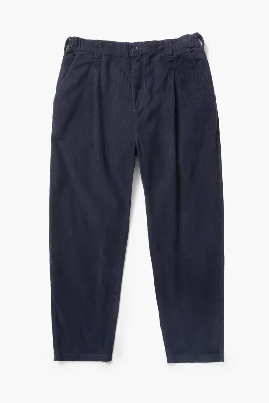 Fine Cord Waiter Pants - Dark Navy made by Service Works