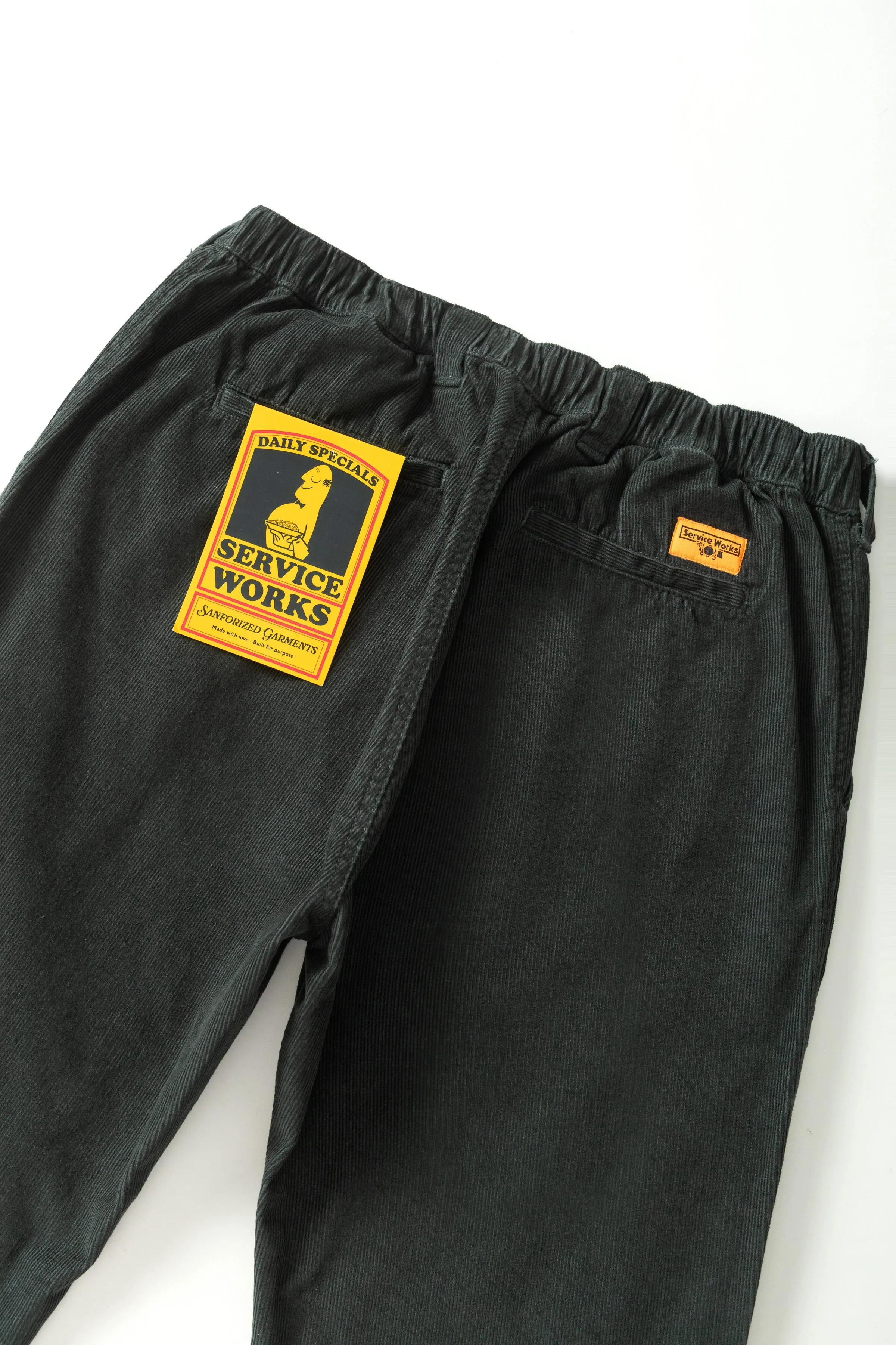 Fine Cord Waiter Pants - Jewel sold by Service Works product image thumbnail 5