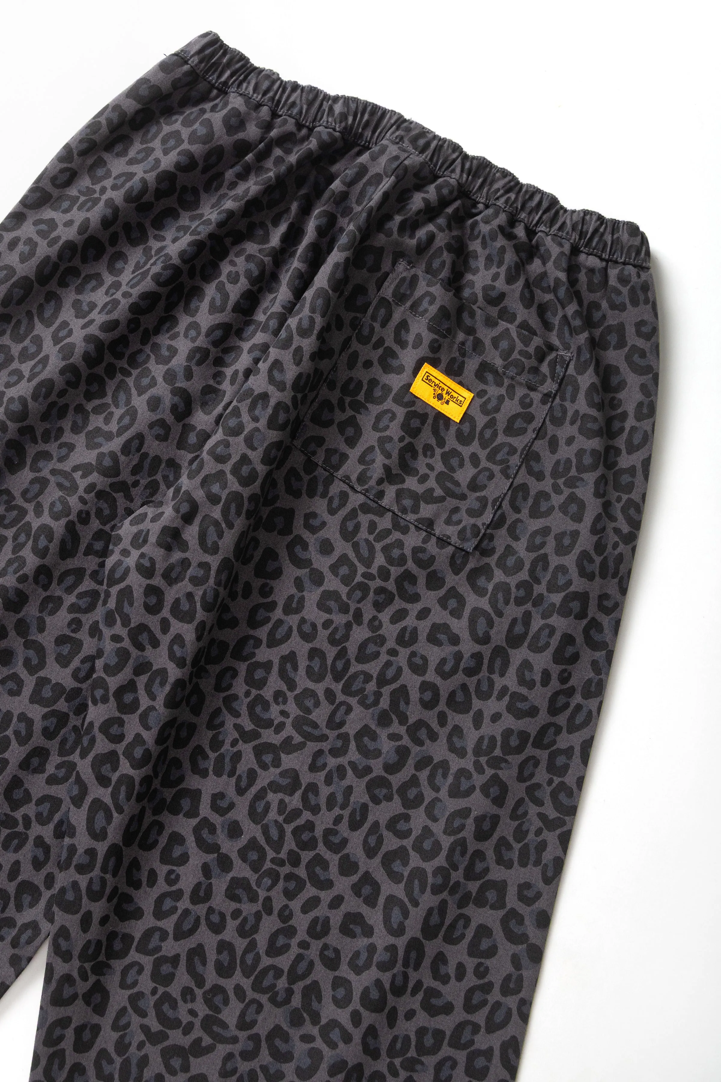 Patterned Easy Chef Pants - Black Leopard sold by Service Works product image thumbnail 5