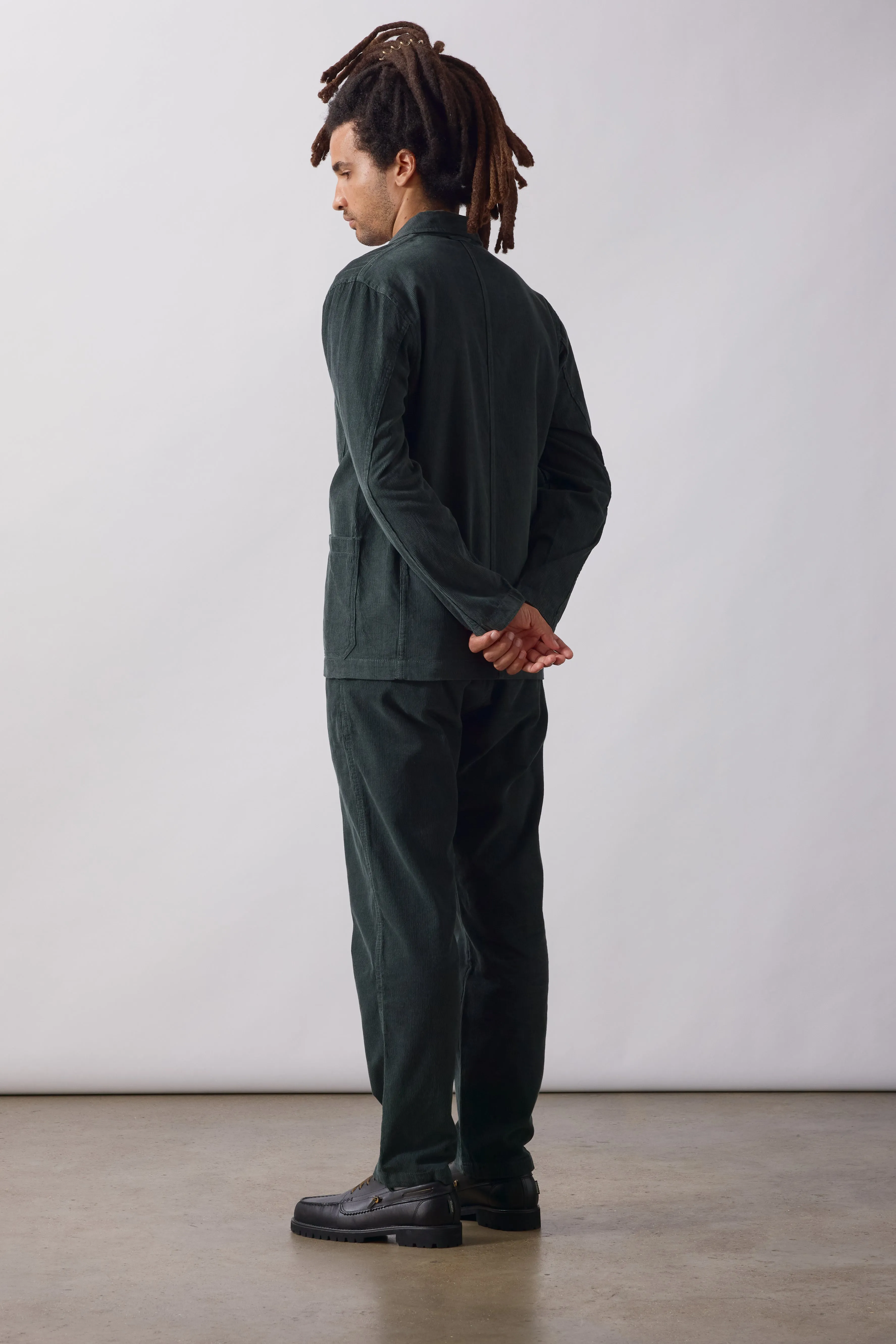 Fine Cord Server Suit Jacket - Jewel sold by Service Works product image thumbnail 4