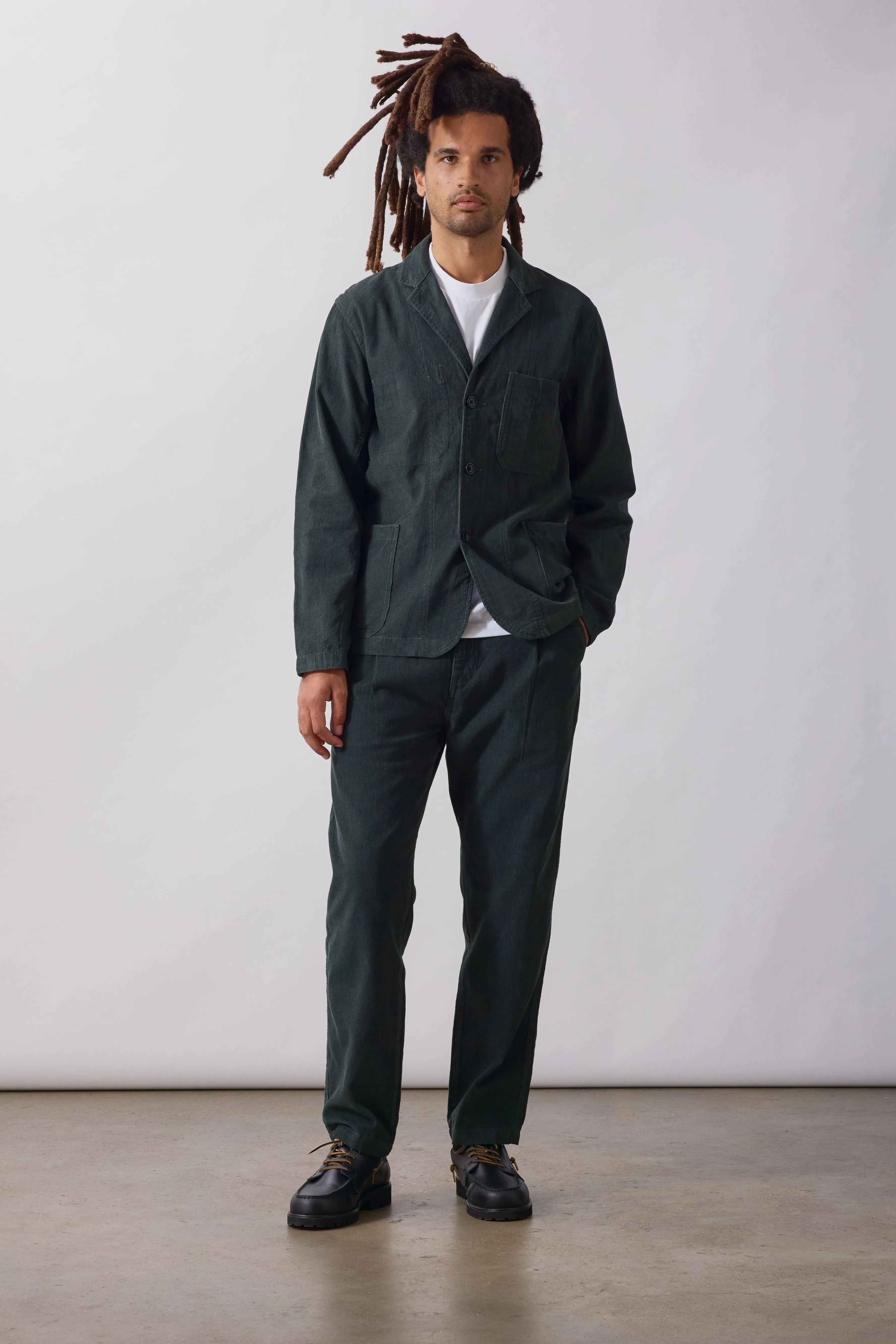 Fine Cord Server Suit Jacket - Jewel sold by Service Works product image thumbnail 3