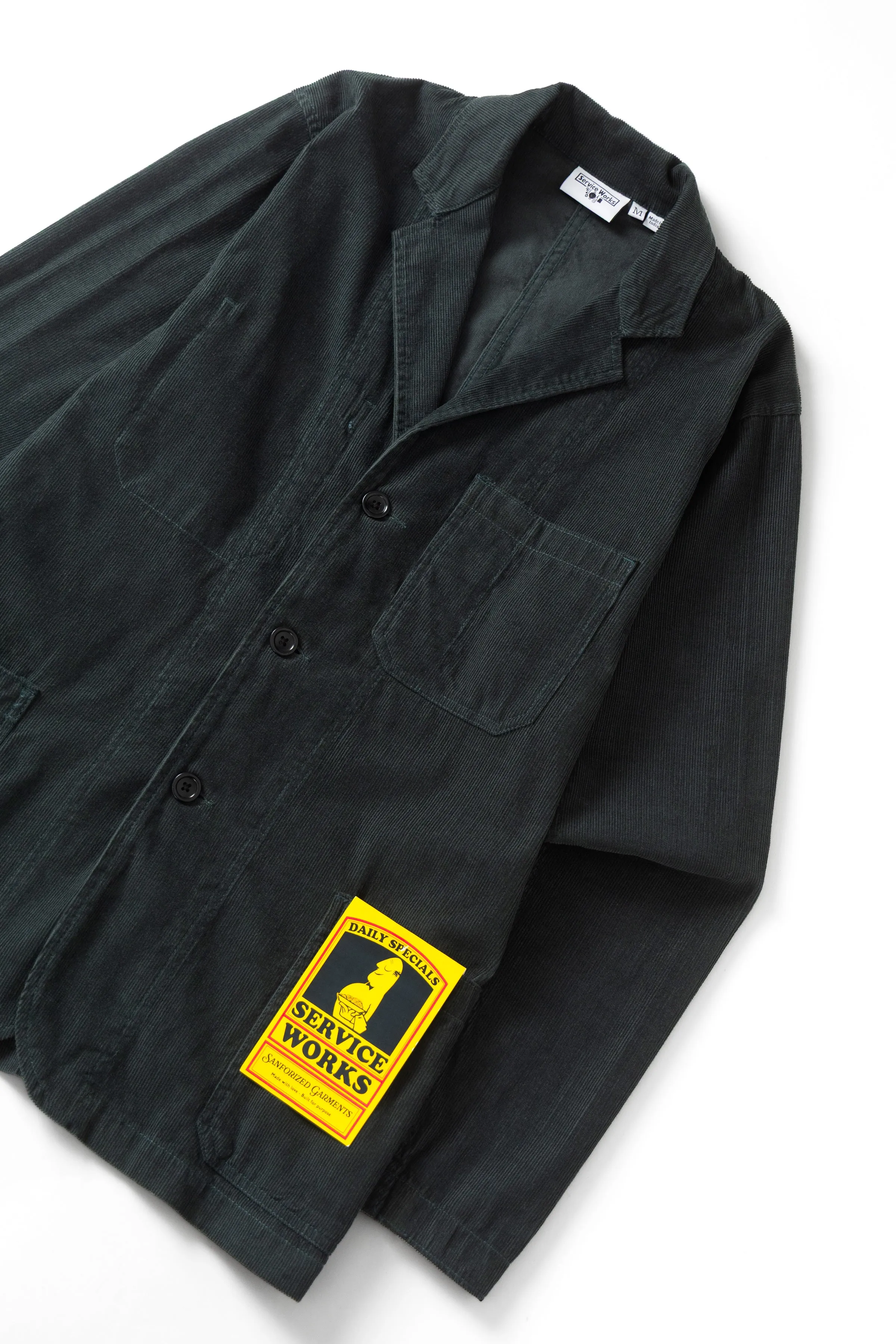 Fine Cord Server Suit Jacket - Jewel sold by Service Works product image thumbnail 5