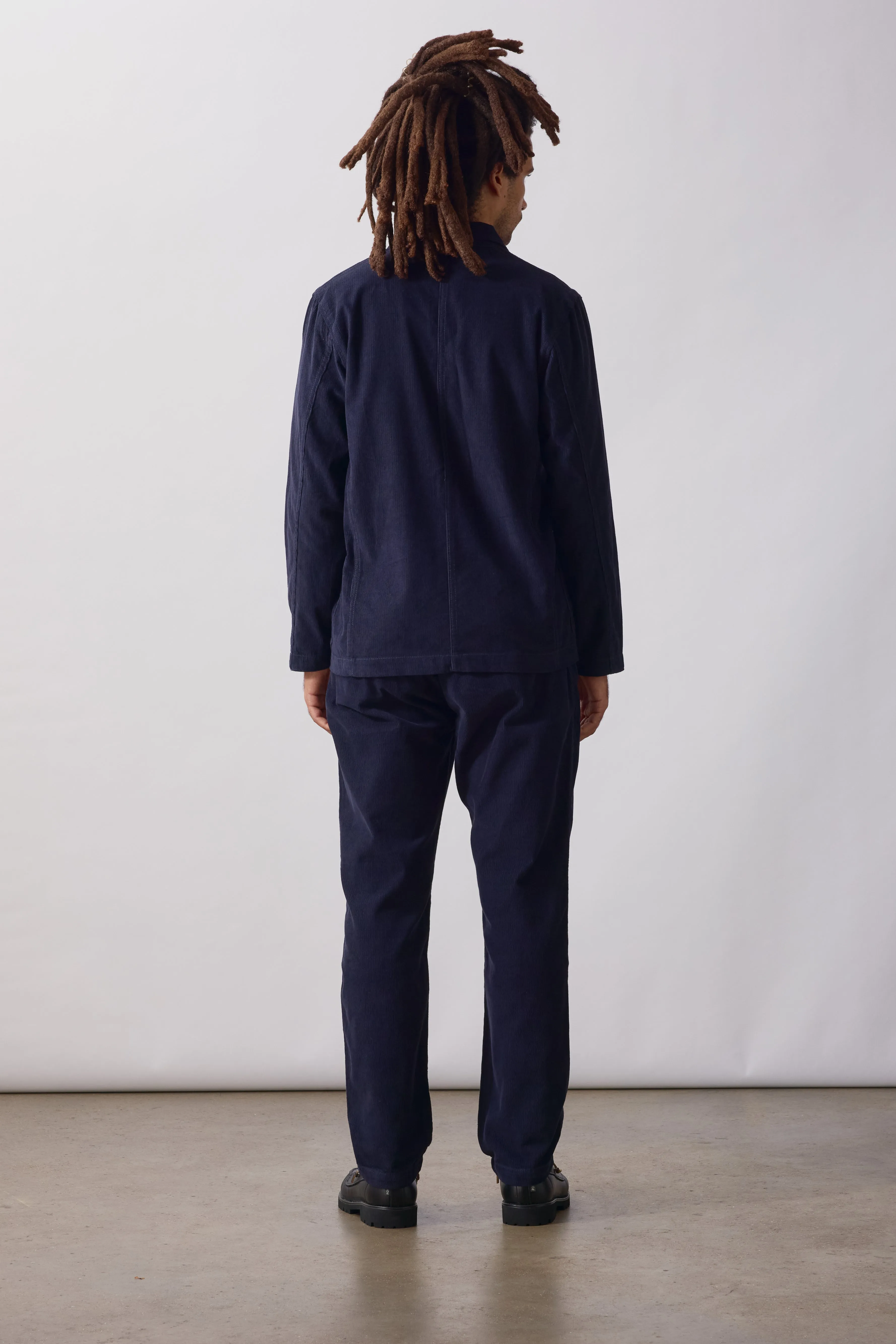 Fine Cord Server Suit Jacket - Dark Navy sold by Service Works product image thumbnail 5