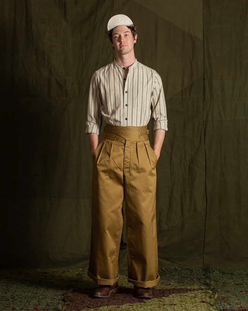 Khaki Chino Wide Gurkha Pants - Field Beige sold by Standard & Strange product image thumbnail 3
