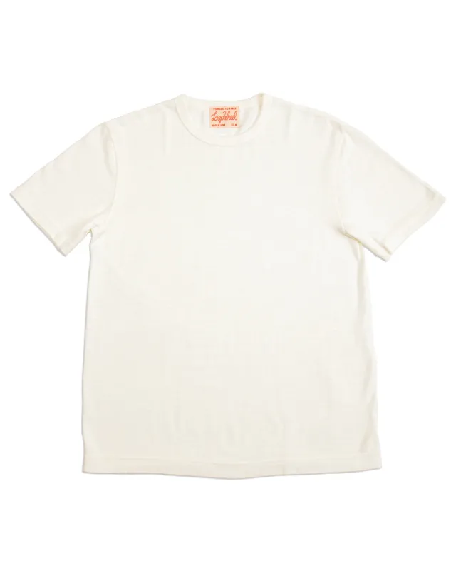 Wakayama Special Loopwheel Tee - Cream sold by Standard & Strange