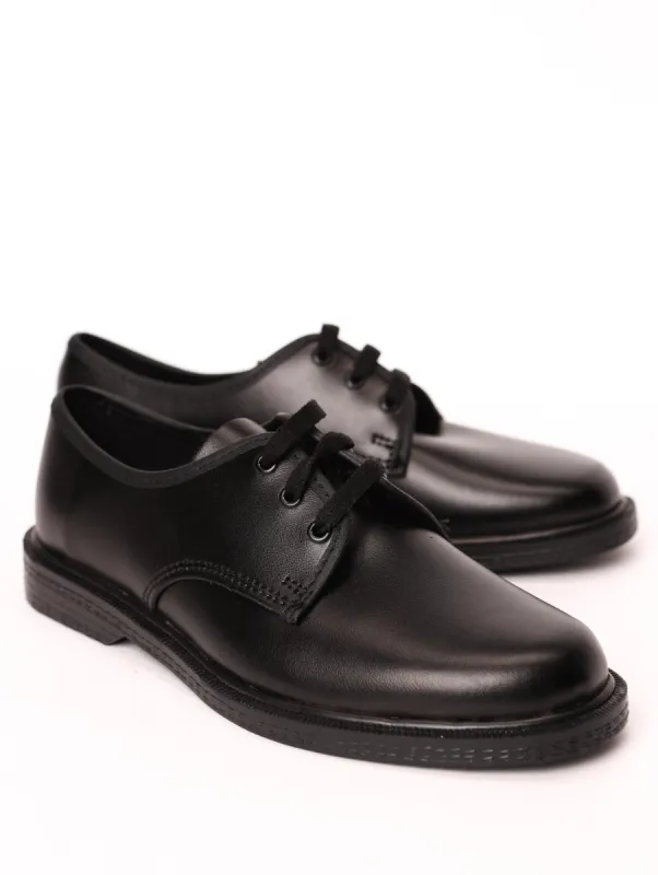 Boys Lace Up School Shoe - Black sold by Edgars 