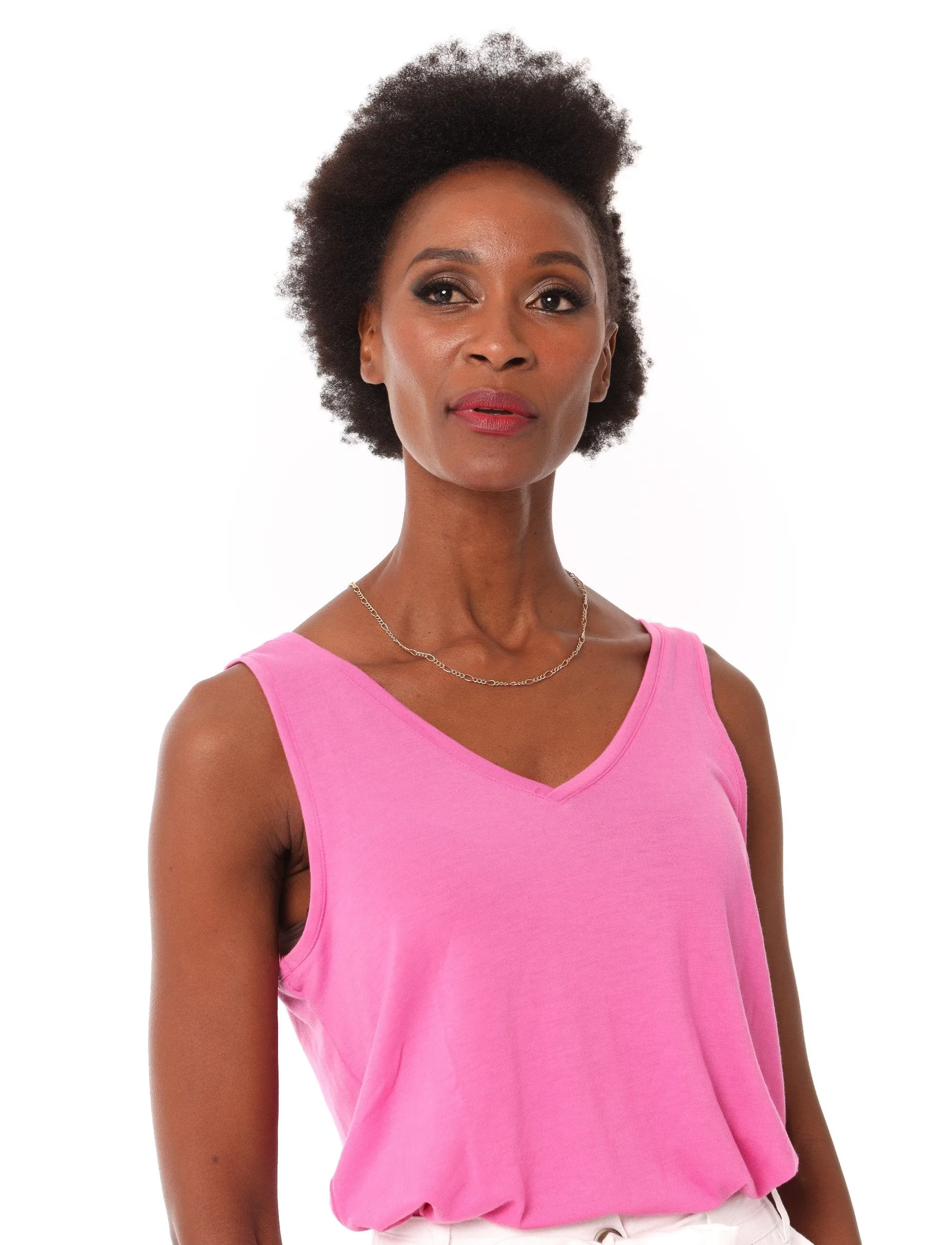 Ladies Relaxed Vest - Pink sold by Edgars