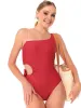 Ladies Side Cut-out One Piece Costume - Rose sold by Edgars 