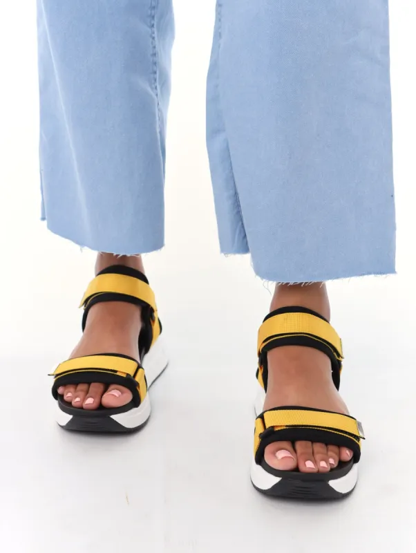 Ladies Sports Sandal - Scuba Yellow sold by Edgars 