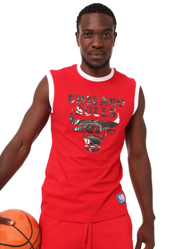 Men's Bulls Fly Squad Vest- Red made by NBA