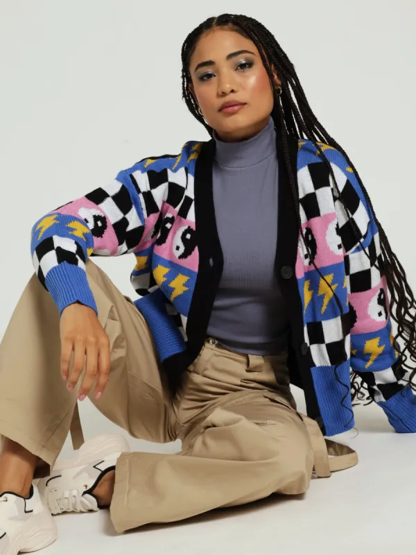 Racer Bolt Cardigan sold by Edgars 