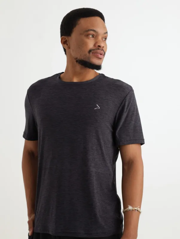 Men's 1 Up Tech Tee - Black sold by Edgars 