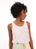 Ladies Tie Front Top - White sold by Edgars 