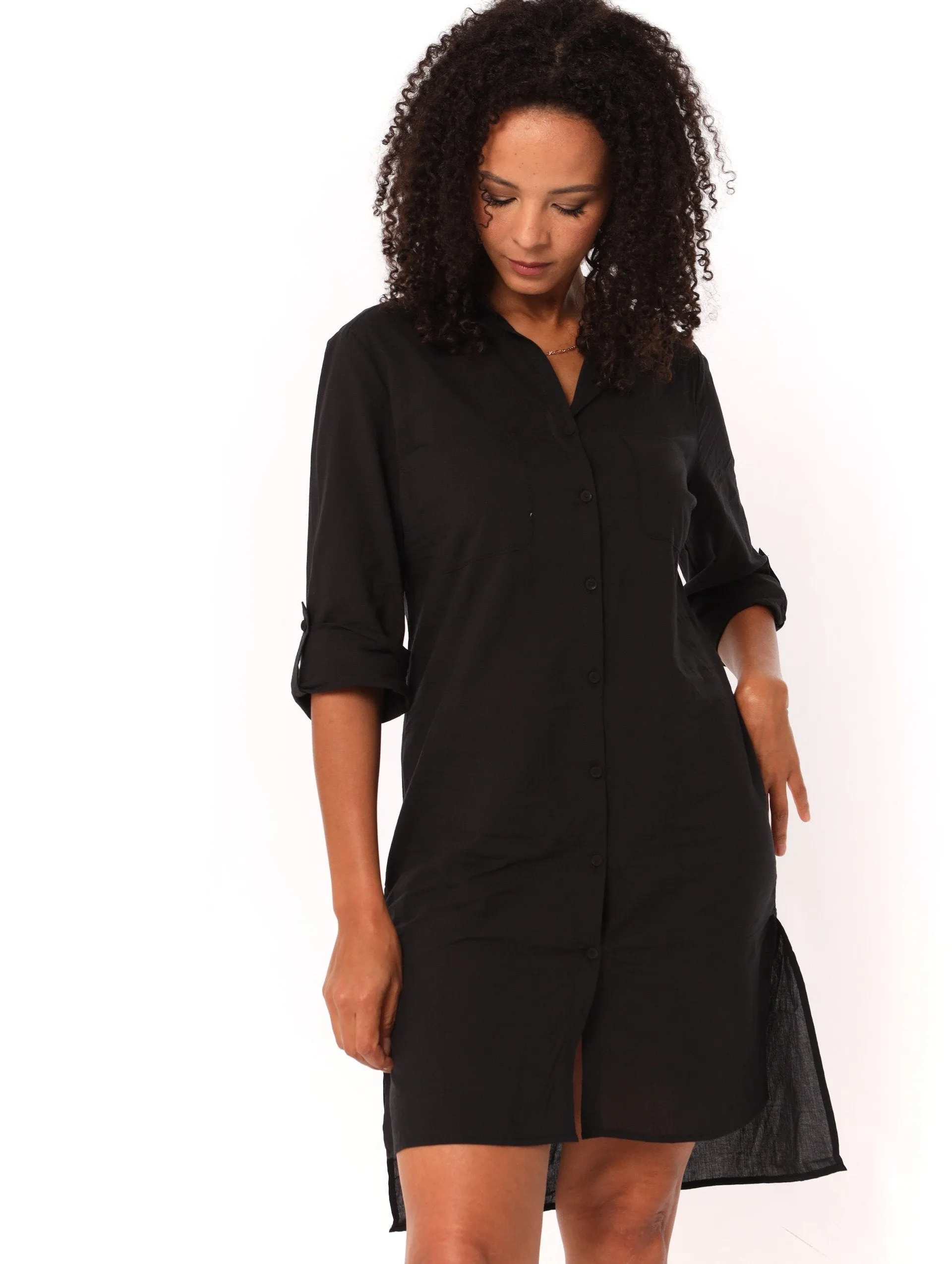 Ladies Soft Voile Shirt - Black sold by Edgars