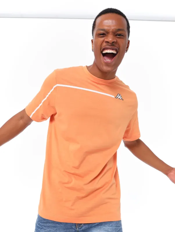 Men's Logo Curtis Tee - Orange Clay sold by Edgars 