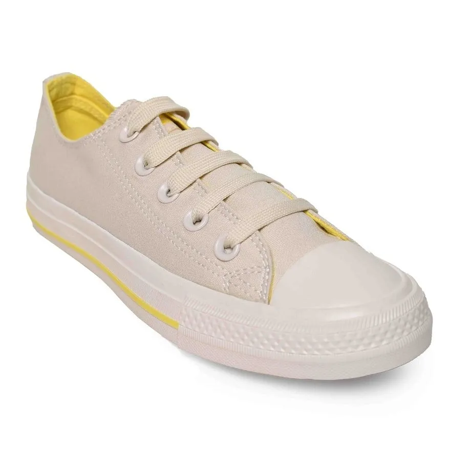 Ladies Viper Canvas Sneaker - Bone sold by Edgars