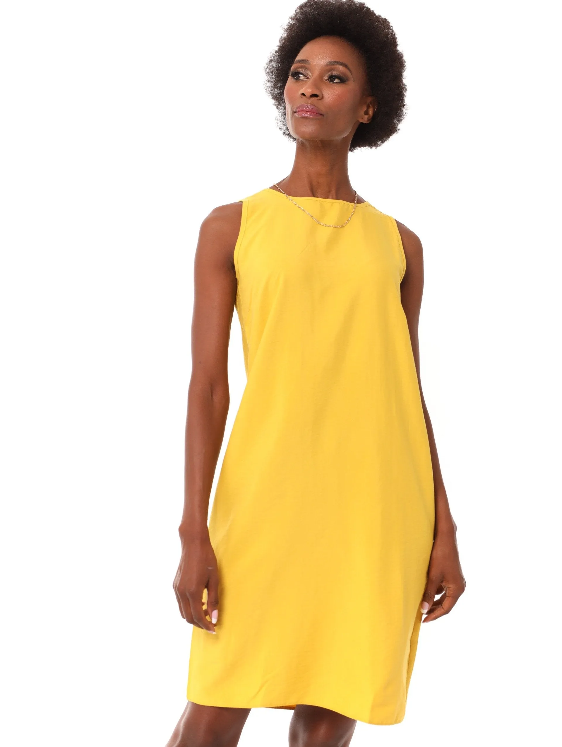 Ladies Shift Dress - Gold Yellow sold by Edgars
