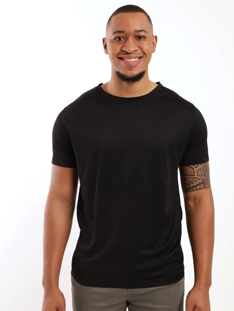 Men's Basic Tech Tee - Black sold by Edgars