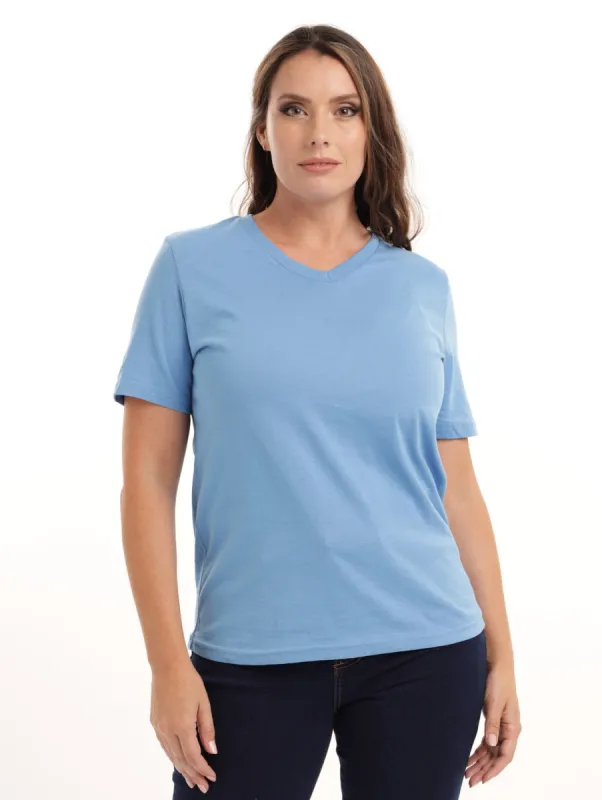 Ladies Basic Tee - Turquoise sold by Edgars 