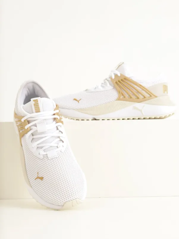 Ladies Pacer Future Womenâ€™s Metallic Pop Sneaker - Cream sold by Edgars 