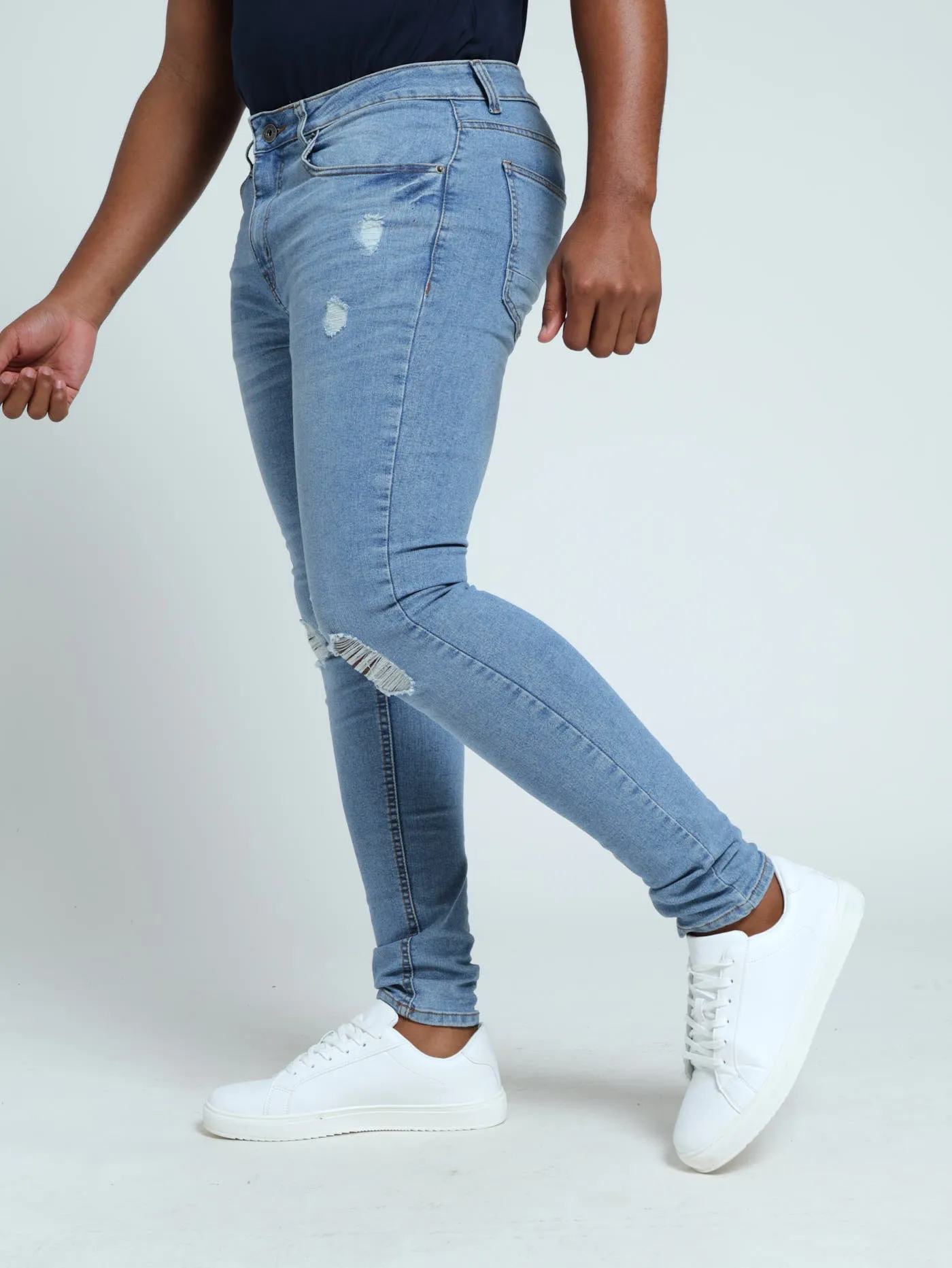 Ripped Super Skinny Jean - Light Wash sold by Edgars product image thumbnail 2
