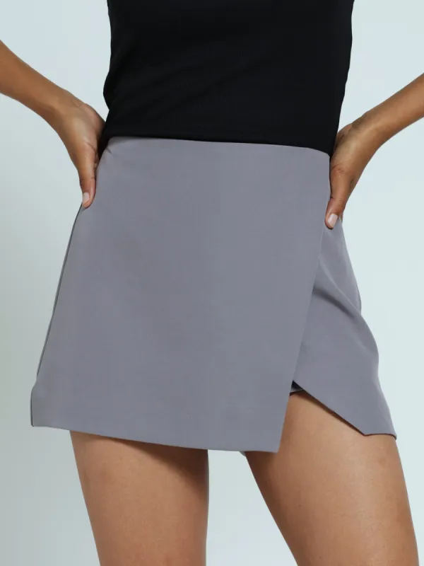 Wrap Skort - Grey sold by Edgars