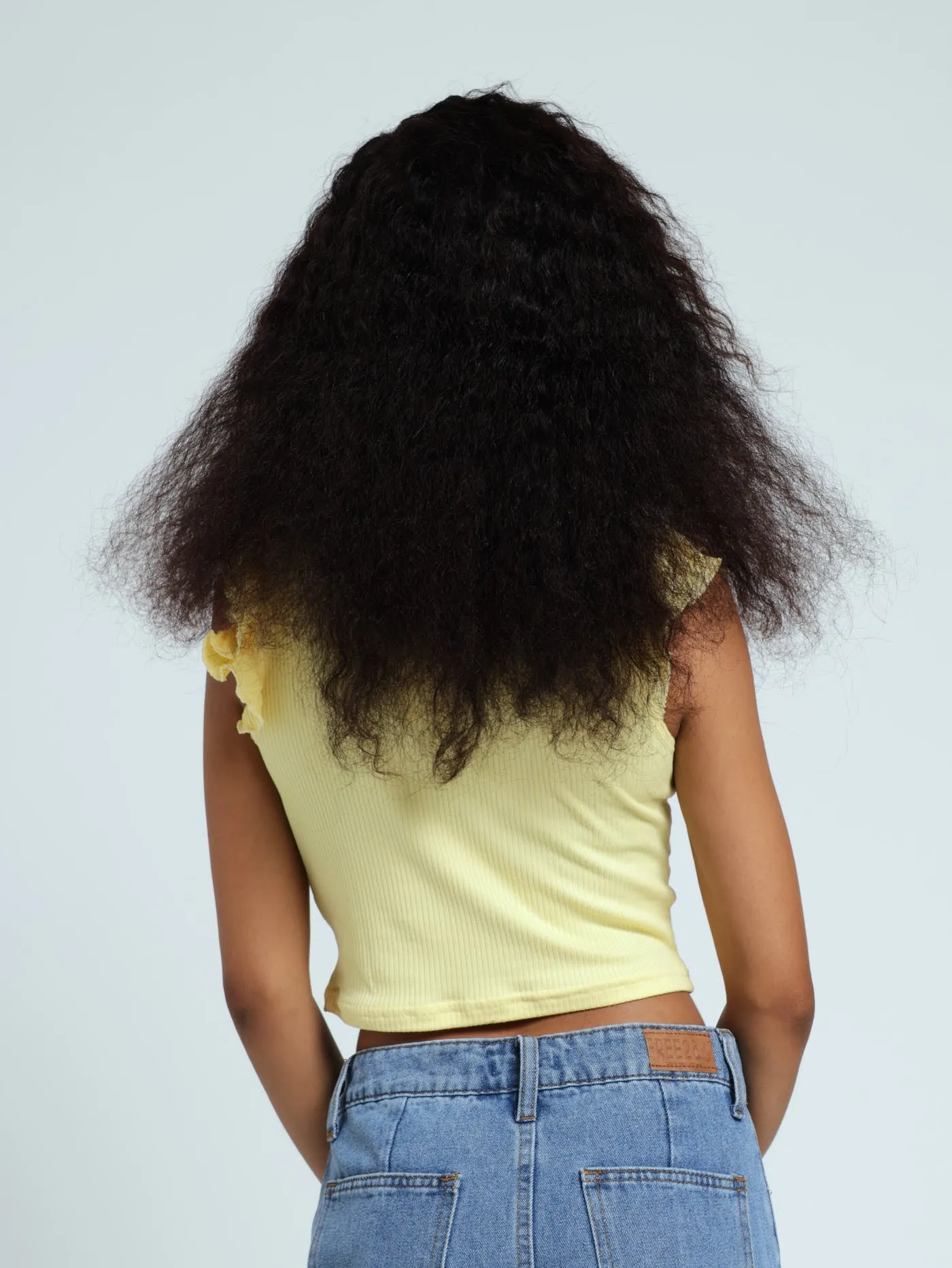 Frill Sleeve Tank Top - Yellow sold by Edgars product image thumbnail 2