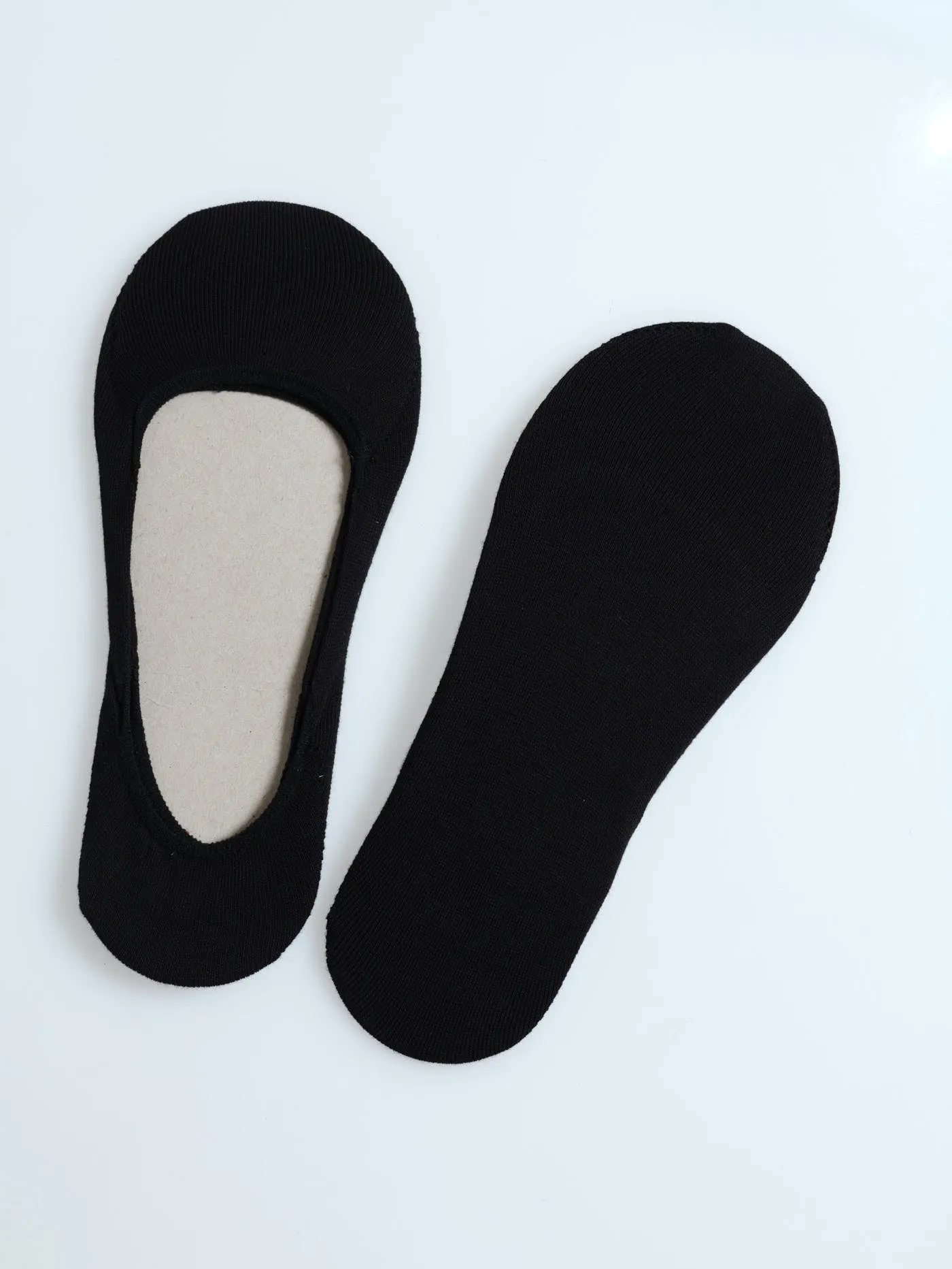 2 Pack Invisible Socks - Black sold by Edgars