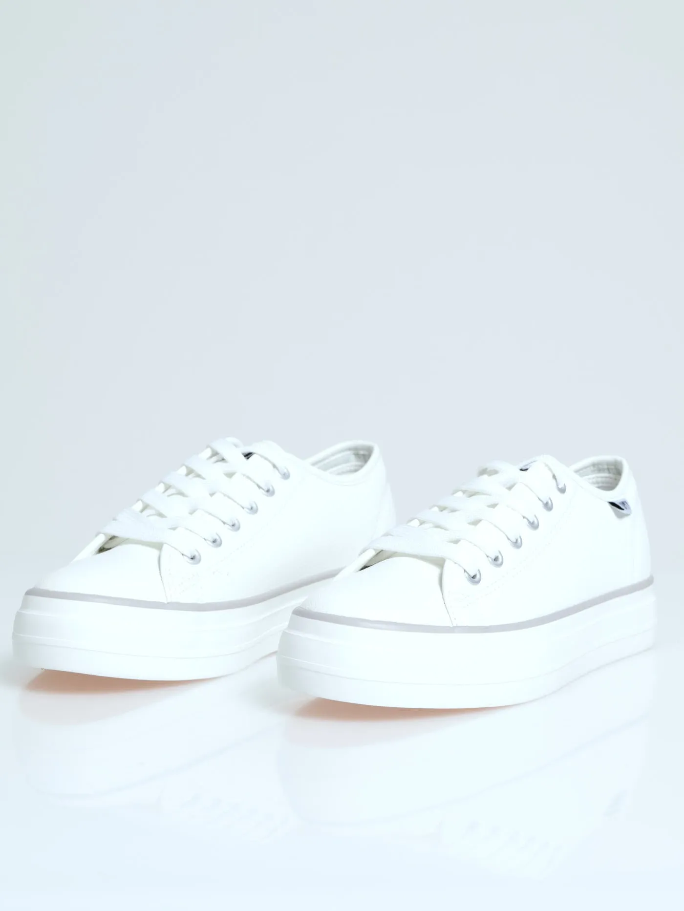 Emerson Platform Sneaker - White sold by Edgars