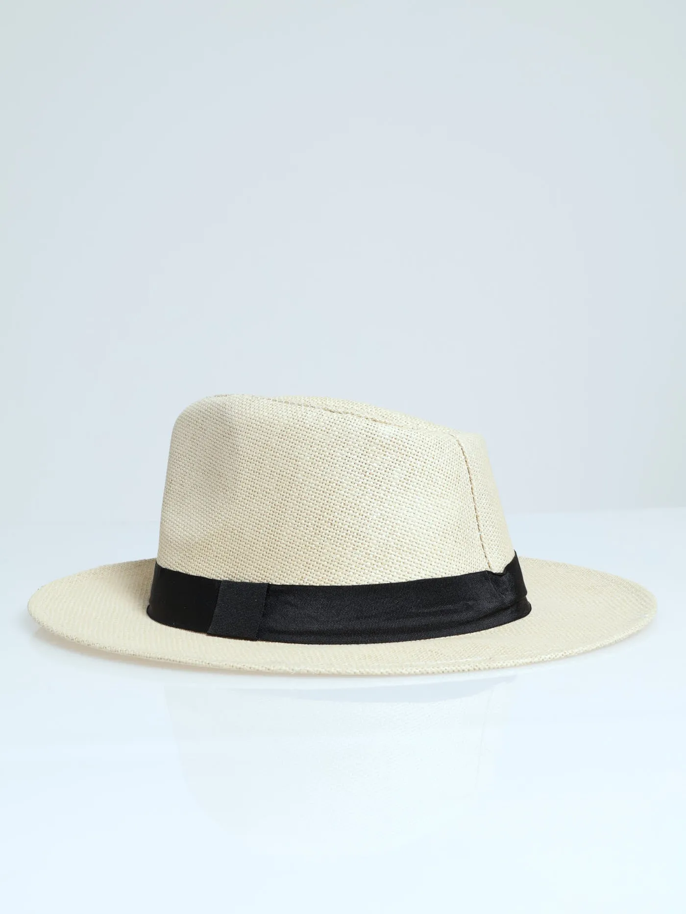 Ribbon Panama Hat - Natural/ Black sold by Edgars product image thumbnail 2