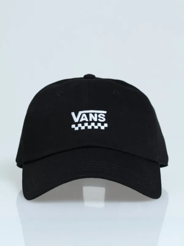 Court Side Curved Bill Jockey Cap - Black sold by Edgars