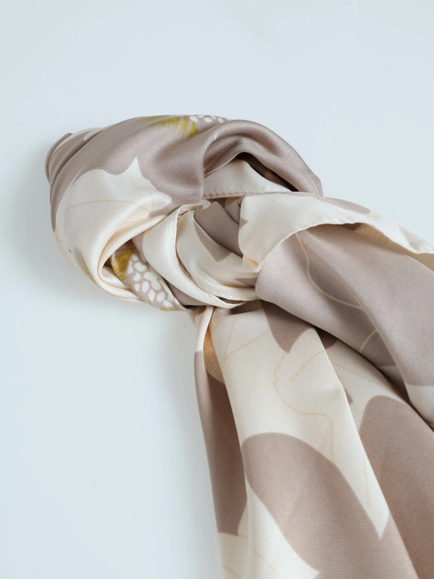Floral Satin Feel Scarf - Stone sold by Edgars product image thumbnail 3