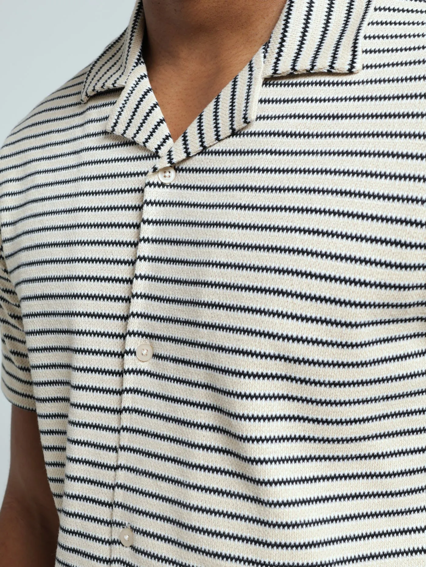 Stripe Crochet Shirt - Off White sold by Edgars product image thumbnail 4