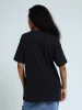 Over Sized Printed Tee - Black sold by Edgars