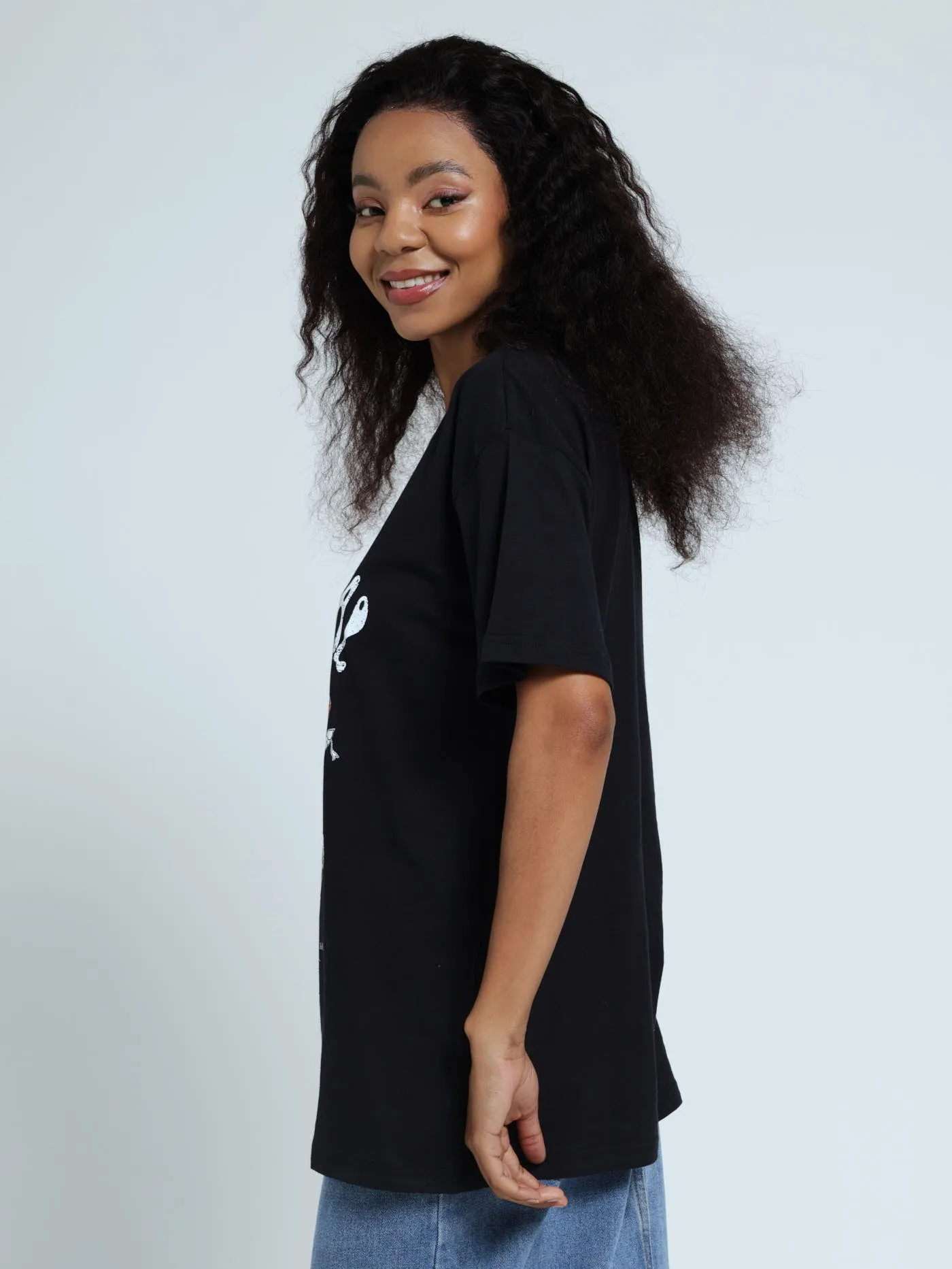 Over Sized Printed Tee - Black sold by Edgars product image thumbnail 2