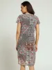 Mesh Release Pleat Dress - Green sold by Edgars