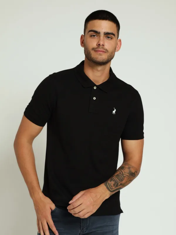 Core Carter Pique Golfer - Black sold by Edgars