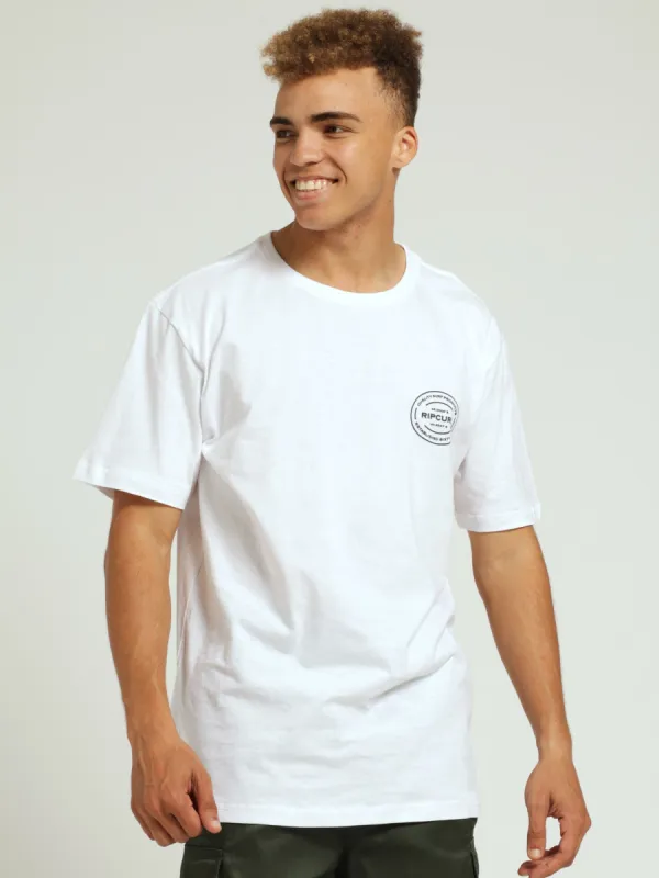 Oval Tee - White sold by Edgars