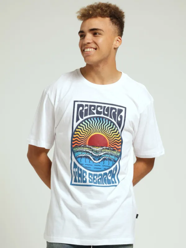 Incoming Tee - White made by Ripcurl