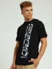 Verticle Print Tee - Black sold by Edgars
