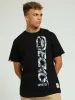 Verticle Print Tee - Black sold by Edgars