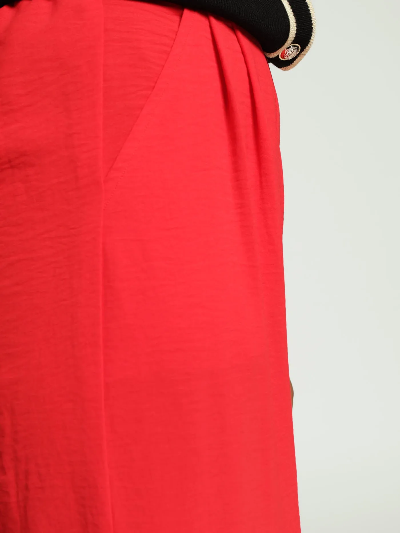 Pull On Pleat Front Wideleg Capri Pants - Red sold by Edgars product image thumbnail 4