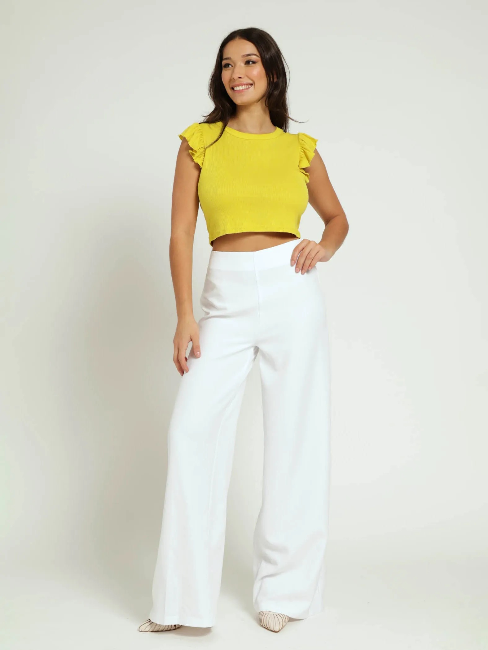 Frill Sleeve Tank Top - Chartreuse sold by Edgars product image thumbnail 5