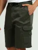 Twill Belted Cargo Shorts - Olive sold by Edgars